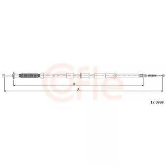 Tirette à câble, frein de stationnement COFLE
