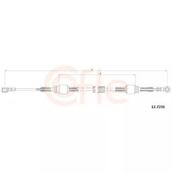 Tirette à câble, boîte de vitesse manuelle COFLE