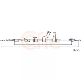 Tirette à câble, frein de stationnement COFLE