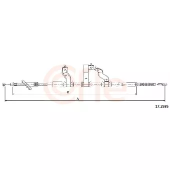 Tirette à câble, frein de stationnement COFLE