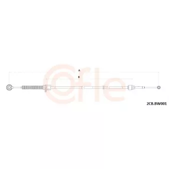 Tirette à câble, boîte de vitesse manuelle COFLE