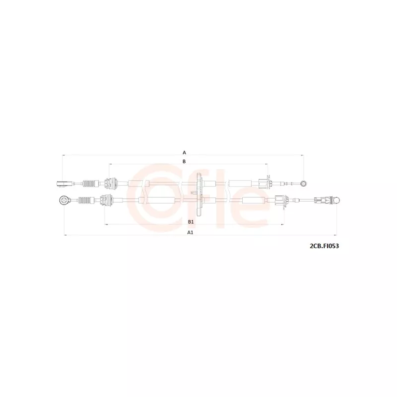 Tirette à câble, boîte de vitesse manuelle COFLE 92.2CB.FI053