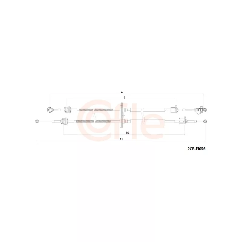 Tirette à câble, boîte de vitesse manuelle COFLE 92.2CB.FI056