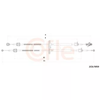 Tirette à câble, boîte de vitesse manuelle COFLE 92.2CB.FI059