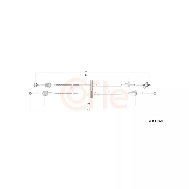 Tirette à câble, boîte de vitesse manuelle COFLE 92.2CB.FI060