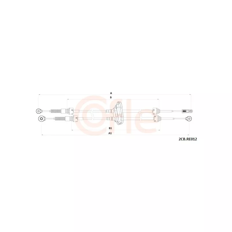 Tirette à câble, boîte de vitesse manuelle COFLE 92.2CB.RE012