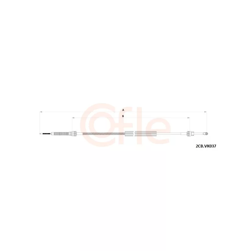 Tirette à câble, boîte de vitesse manuelle COFLE 92.2CB.VK037