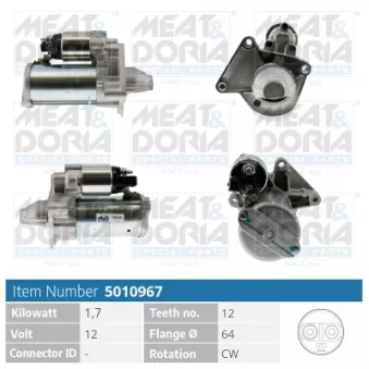 Démarreur MEAT & DORIA 5010967