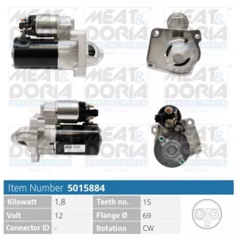 Démarreur MEAT & DORIA 5015884
