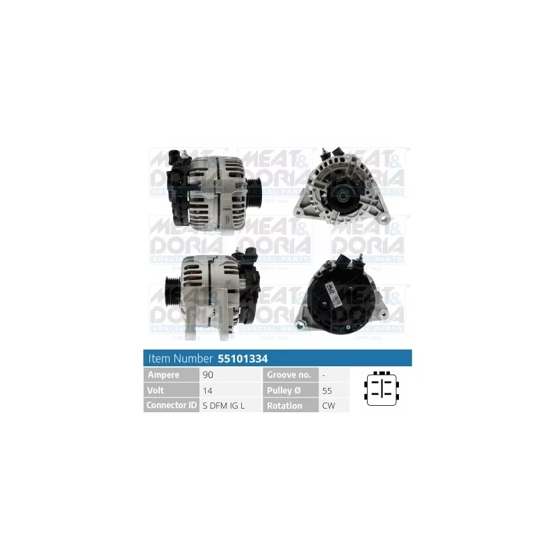 Alternateur MEAT & DORIA 55101334