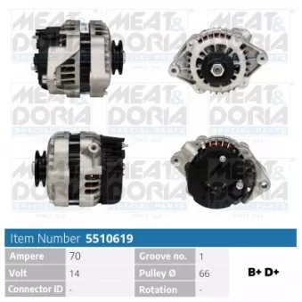 Alternateur MEAT & DORIA 5510619