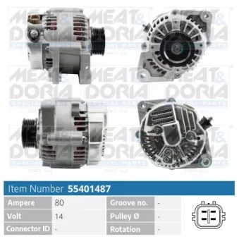 Alternateur MEAT & DORIA 55401487