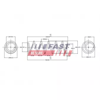 Ressort de suspension FAST FT12257K