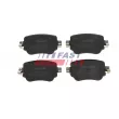Jeu de 4 plaquettes de frein avant FAST FT10327 - Visuel 1