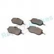 Jeu de 4 plaquettes de frein avant RAP BRAKES R-P1758 - Visuel 1