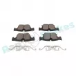 Jeu de 4 plaquettes de frein arrière RAP BRAKES R-P1752 - Visuel 2