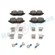Jeu de 4 plaquettes de frein avant RAP BRAKES R-P1750 - Visuel 1