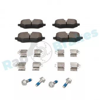Jeu de 4 plaquettes de frein avant RAP BRAKES R-P1750