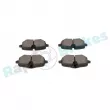 Jeu de 4 plaquettes de frein avant RAP BRAKES R-P1750 - Visuel 2