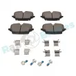 Jeu de 4 plaquettes de frein avant RAP BRAKES R-P1749 - Visuel 1