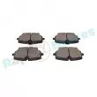 Jeu de 4 plaquettes de frein avant RAP BRAKES R-P1749 - Visuel 2