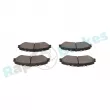 Jeu de 4 plaquettes de frein avant RAP BRAKES R-P1747 - Visuel 2