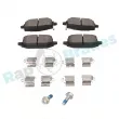 Jeu de 4 plaquettes de frein arrière RAP BRAKES R-P1746 - Visuel 1
