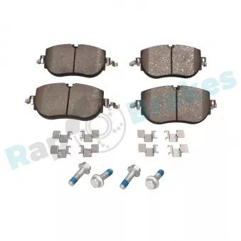 Jeu de 4 plaquettes de frein avant RAP BRAKES R-P1739