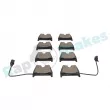 Jeu de 4 plaquettes de frein avant RAP BRAKES R-P1725 - Visuel 2