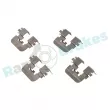 Kit d'accessoires, plaquette de frein à disque RAP BRAKES R-U0376 - Visuel 3