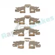 Kit d'accessoires, plaquette de frein à disque RAP BRAKES R-U0375 - Visuel 2