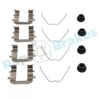 Kit d'accessoires, plaquette de frein à disque RAP BRAKES R-U0342