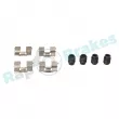 Kit d'accessoires, plaquette de frein à disque RAP BRAKES R-U0331 - Visuel 1