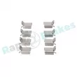 Kit d'accessoires, plaquette de frein à disque RAP BRAKES R-U0329 - Visuel 1