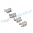 Kit d'accessoires, plaquette de frein à disque RAP BRAKES R-U0329 - Visuel 2