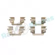 Kit d'accessoires, plaquette de frein à disque RAP BRAKES R-U0323 - Visuel 1