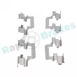 Kit d'accessoires, plaquette de frein à disque RAP BRAKES R-U0317 - Visuel 3