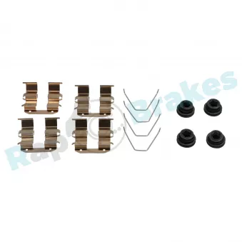 Kit d'accessoires, plaquette de frein à disque RAP BRAKES R-U0314