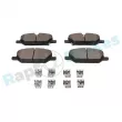 Jeu de 4 plaquettes de frein avant RAP BRAKES R-P1710 - Visuel 1