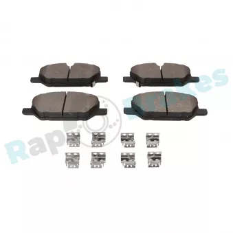 Jeu de 4 plaquettes de frein avant RAP BRAKES R-P1710