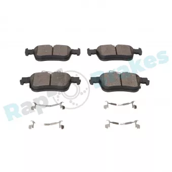 Jeu de 4 plaquettes de frein arrière RAP BRAKES R-P1709