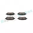 Jeu de 4 plaquettes de frein arrière RAP BRAKES R-P1708 - Visuel 2