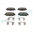 Jeu de 4 plaquettes de frein avant RAP BRAKES R-P1706 - Visuel 1