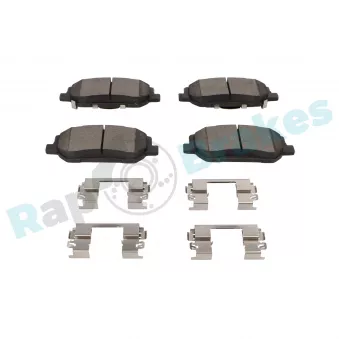 Jeu de 4 plaquettes de frein avant RAP BRAKES R-P1706