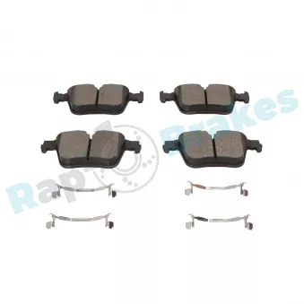 Jeu de 4 plaquettes de frein arrière RAP BRAKES R-P1701