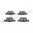 Jeu de 4 plaquettes de frein arrière RAP BRAKES R-P1701 - Visuel 2