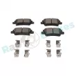 Jeu de 4 plaquettes de frein arrière RAP BRAKES R-P1699 - Visuel 1