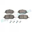 Jeu de 4 plaquettes de frein avant RAP BRAKES R-P1691 - Visuel 1