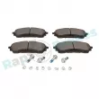 Jeu de 4 plaquettes de frein avant RAP BRAKES R-P1690 - Visuel 1