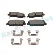 Jeu de 4 plaquettes de frein avant RAP BRAKES R-P1687 - Visuel 1